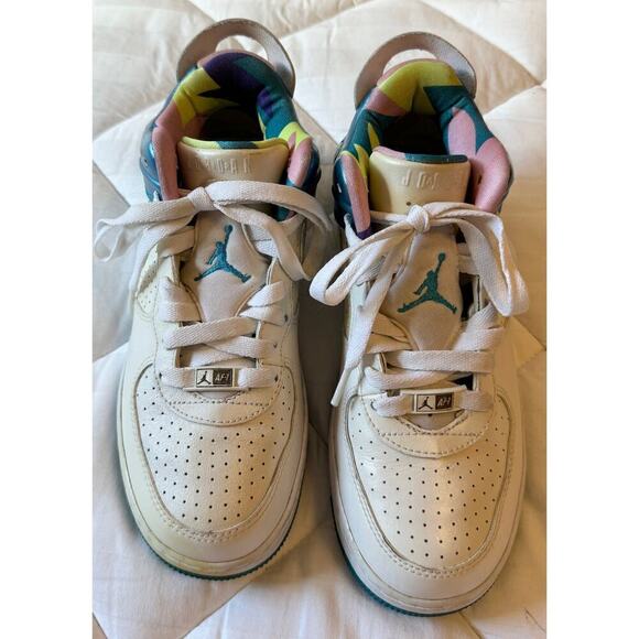 NIKE Air Jordan Force 6 GS High Top AF1 Sneakers Size 5 (fashion shoes metallic) - Picture 4 of 7